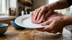 Kuchynské utierky. Prečo sušenie tanierov a šálok utierkou môže byť zlý zvyk